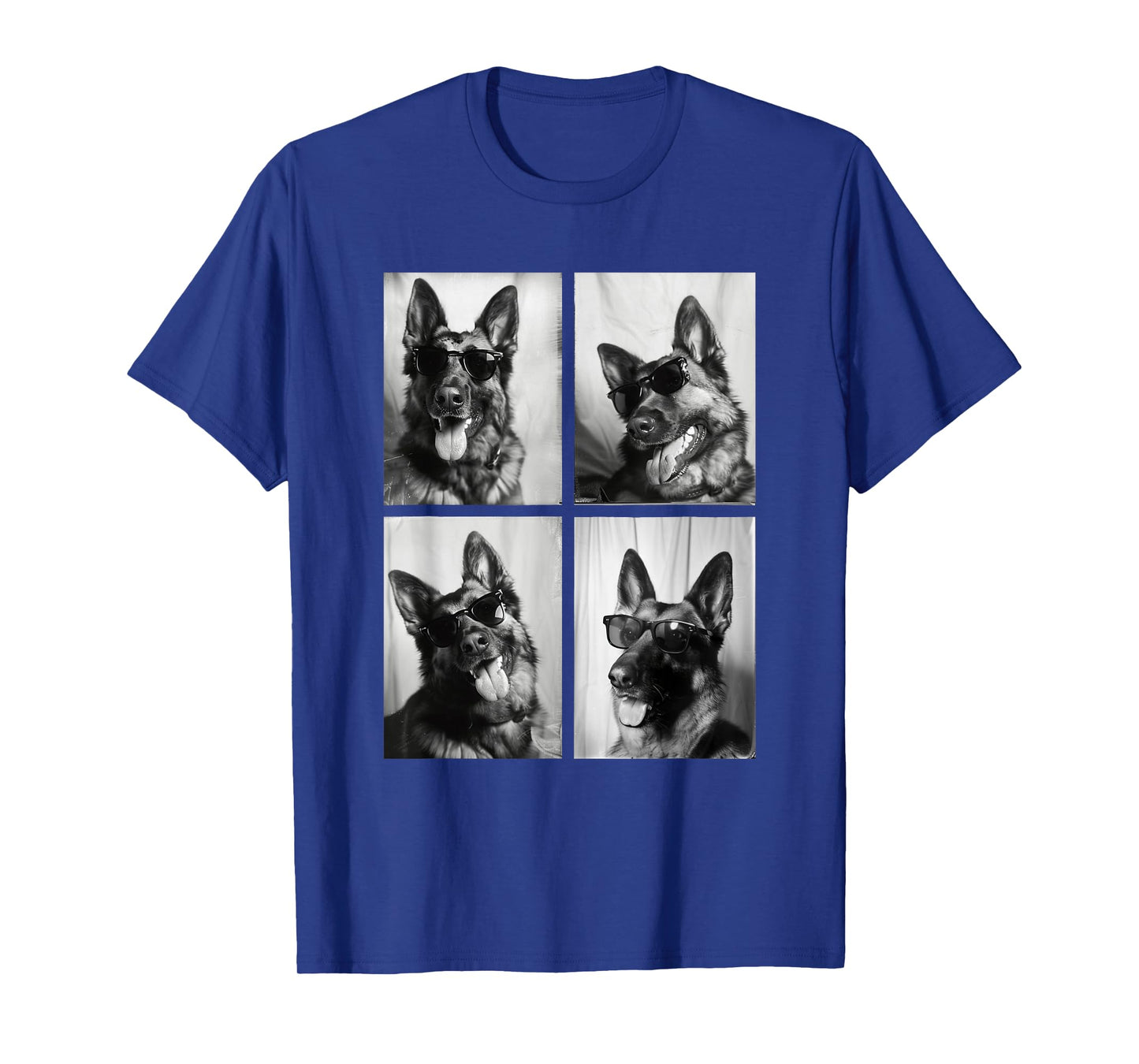 Funny German Shepherd Dogs Fashion with Sunglasses Pet Owner T-Shirt
