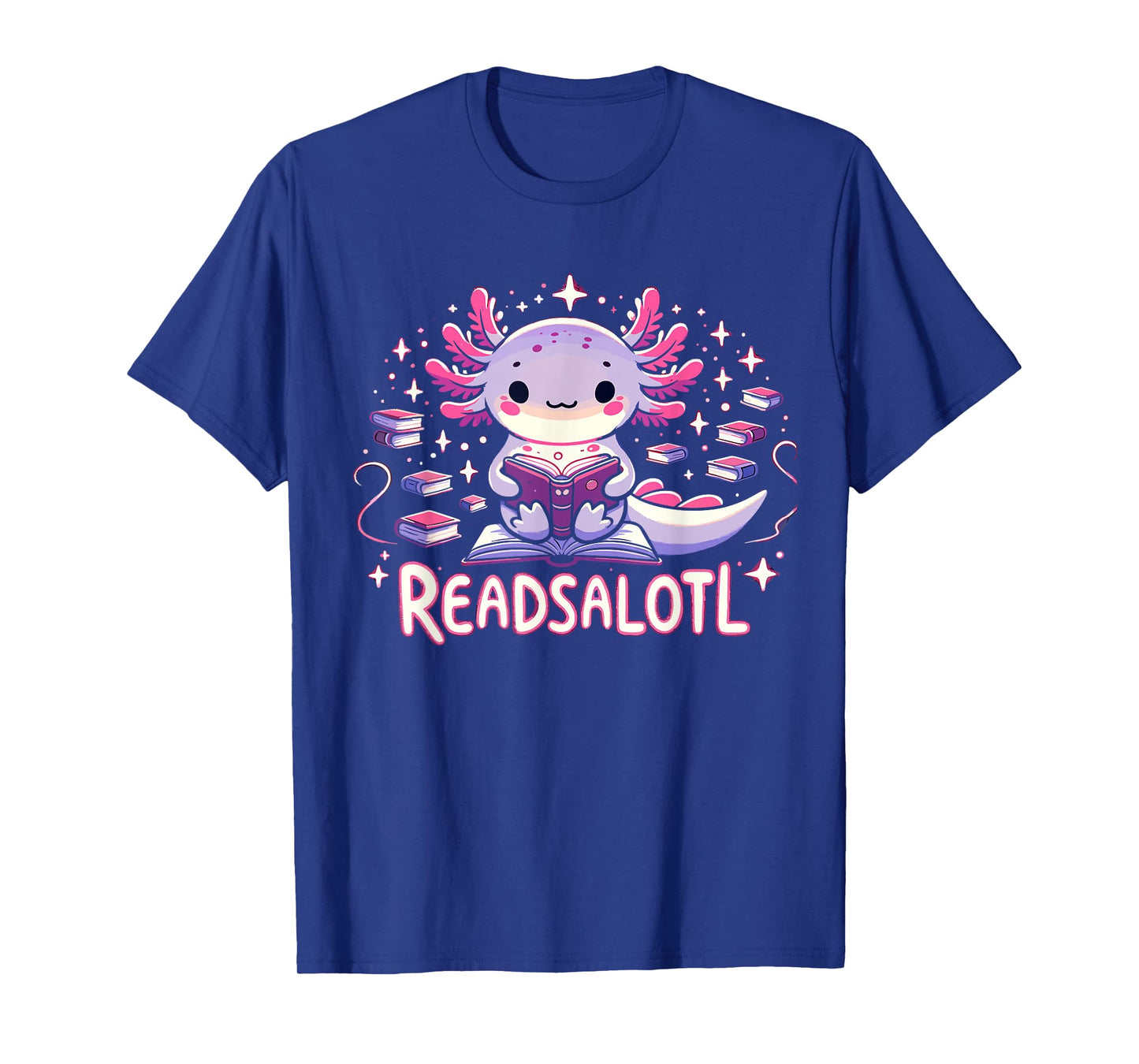 Axolotl Books Readsalotl Reading Bookworm Boys Girls Kids T-Shirt