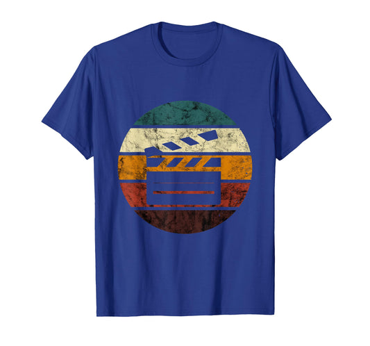 Clapboard Filmmaking Retro Cinematography Vintage Filmmaker T-Shirt