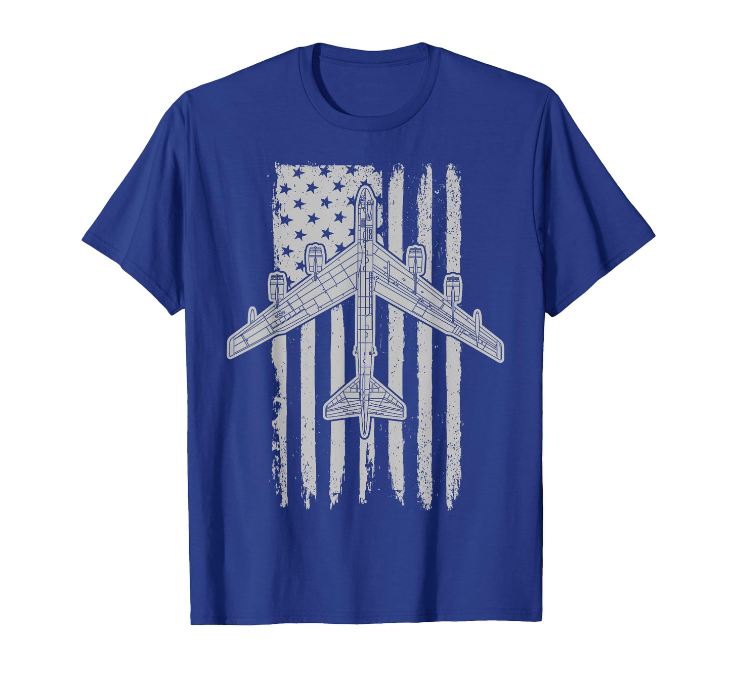 B-52 Stratofortress Bomber Airplane American Flag B52 T-Shirt