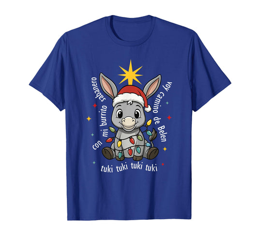 Con Mi Burrito Sabanero Mexican Tuki Tuki Donkey Latino Xmas T-Shirt