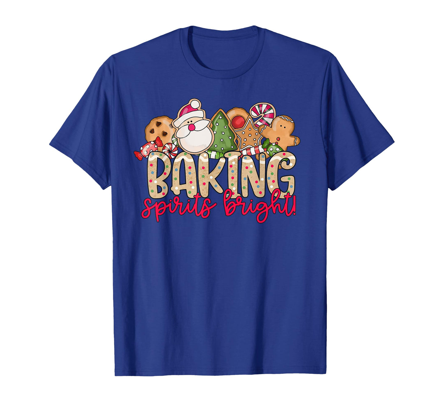 Baking Spirits Bright Christmas Baker Holiday Baking Team T-Shirt