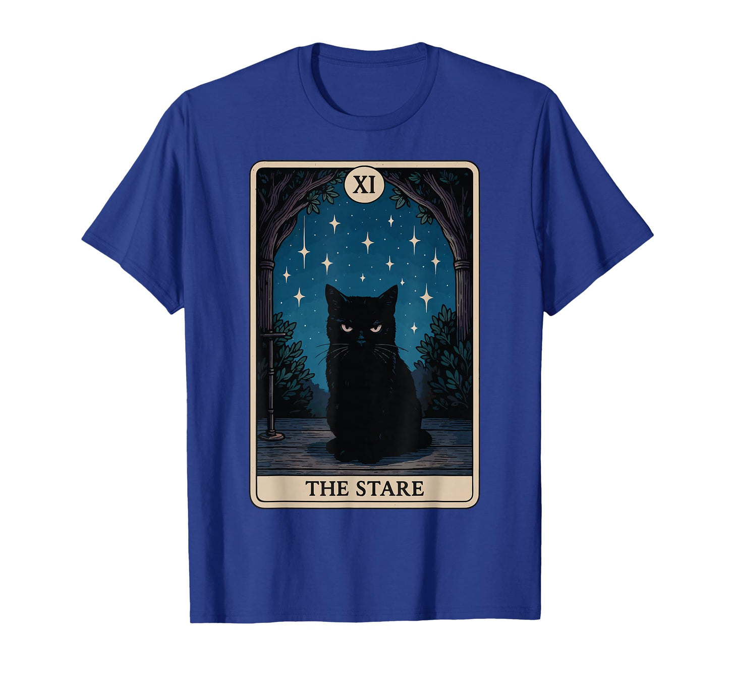 The Stare Cat Tarot Card T-Shirt