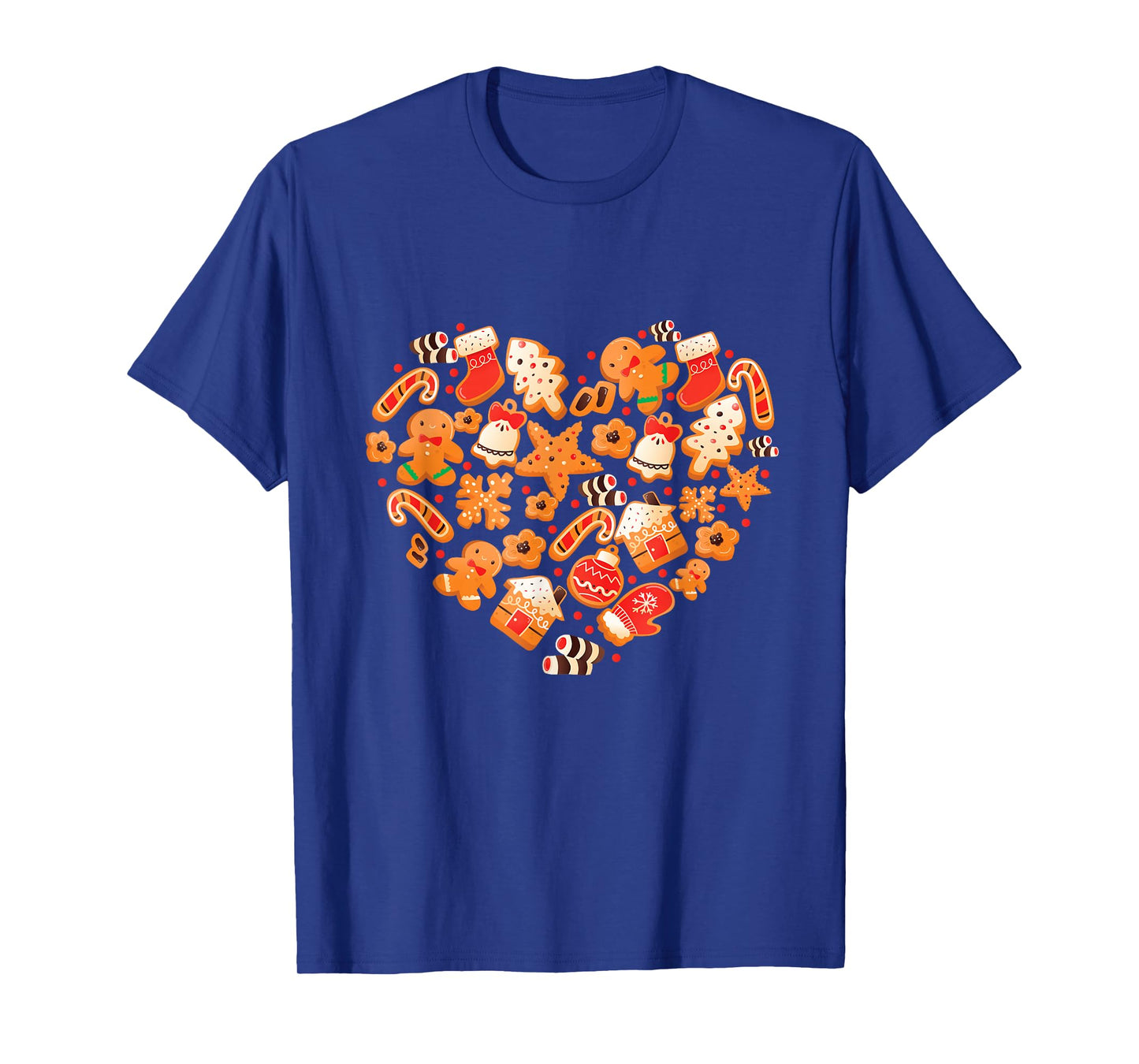 Bake Baking Gingerbread Man Christmas Cookie Heart T-Shirt