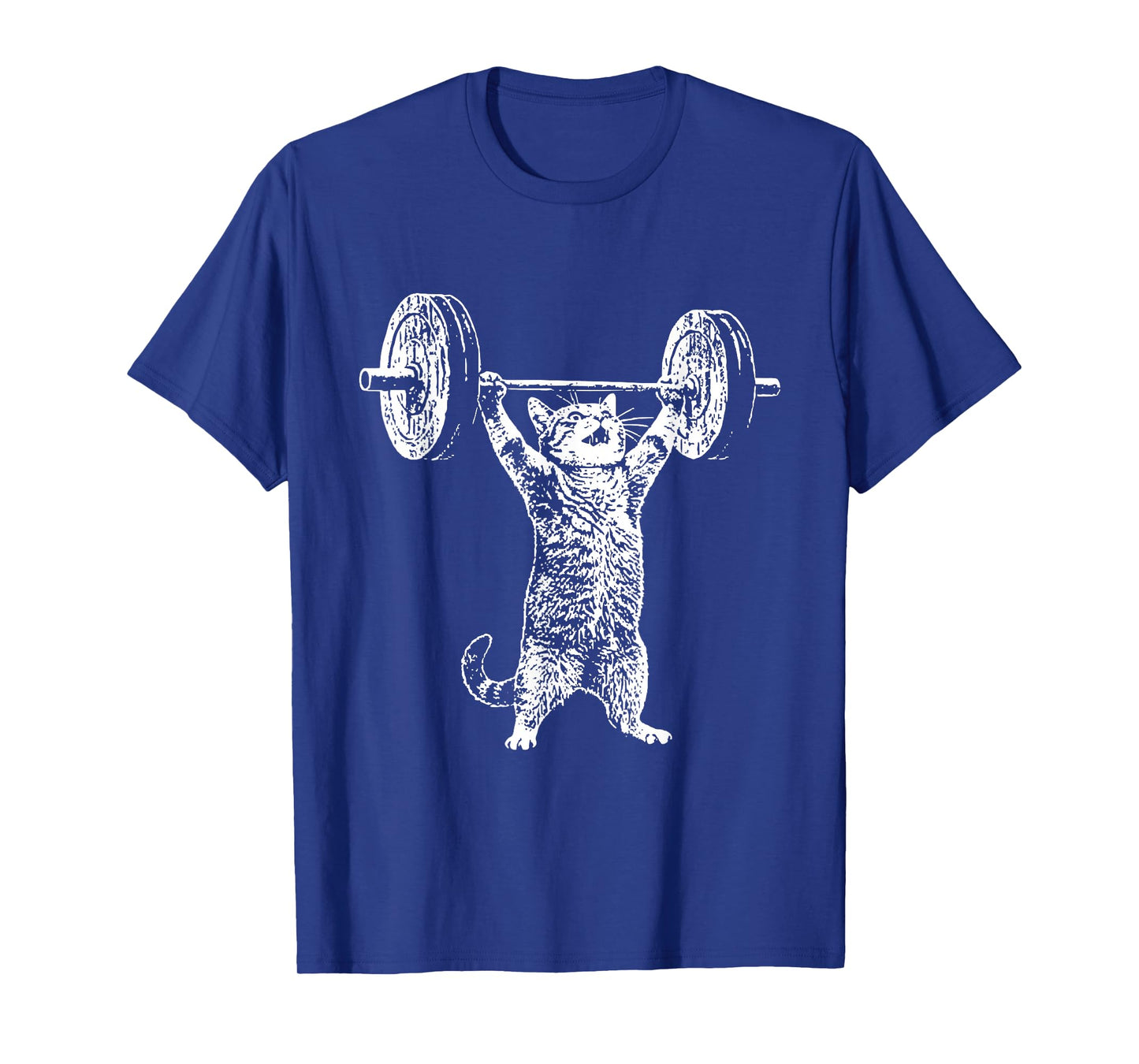 Funny Cat Gym Workout Deadlift Cat Meme Gym Pump Kitten T-Shirt