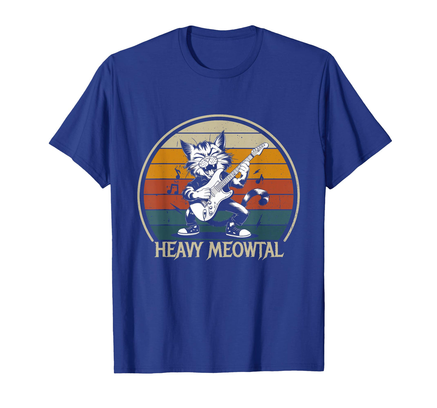 Funny Cat Guitar Shirt - Jamming Rock Cat Playing Guitar T-Shirt