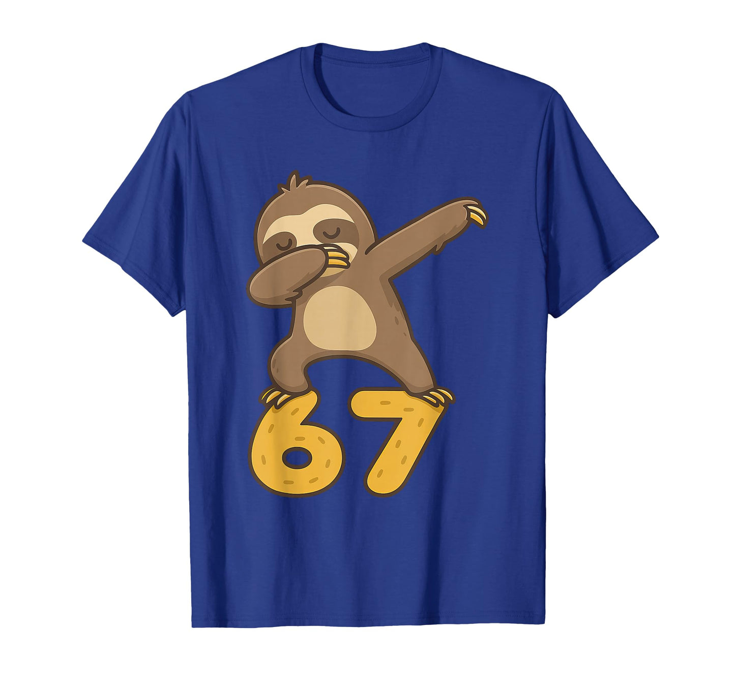 Funny Dabbing Sloth 67 Six Seven Meme T-Shirt