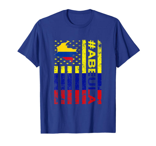 Abuela Colombian Grandma Colombia USA American Mother's Day T-Shirt