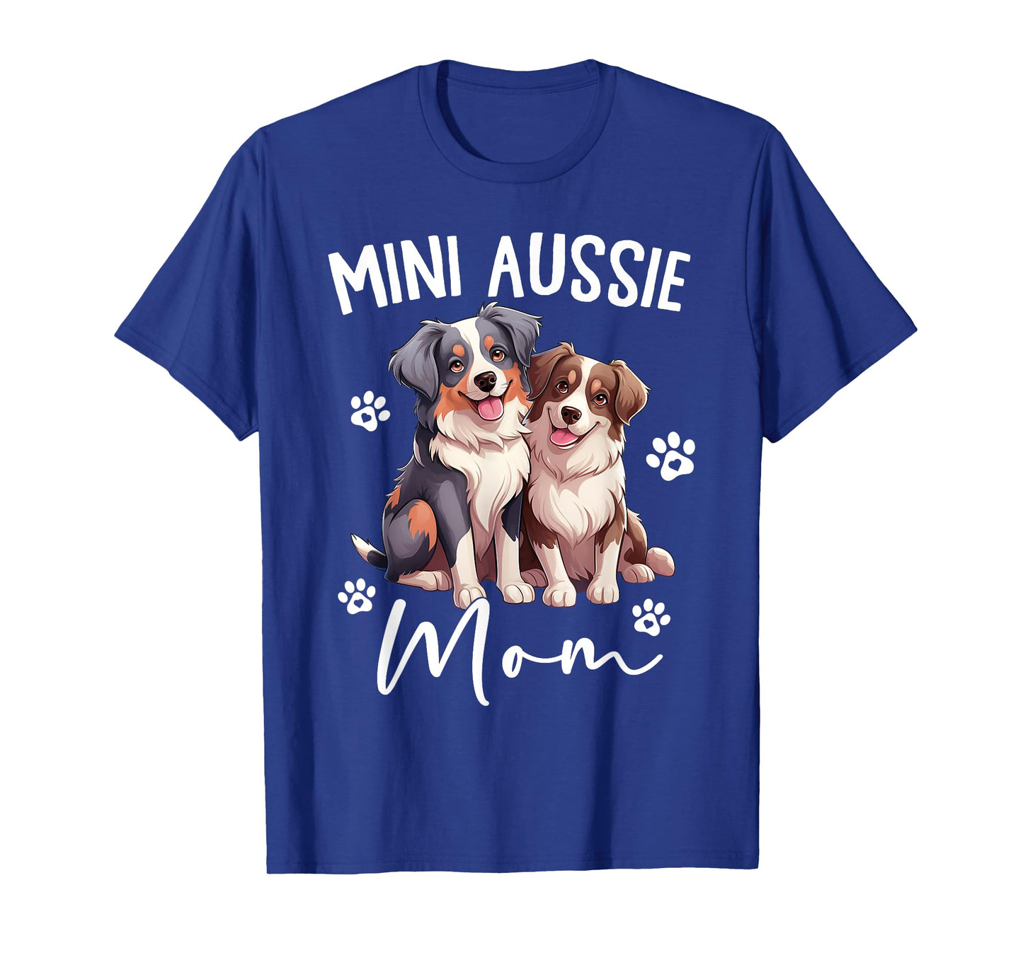 Aussie Mom Australian Shepherd World's Best Mini Aussie Mom T-Shirt