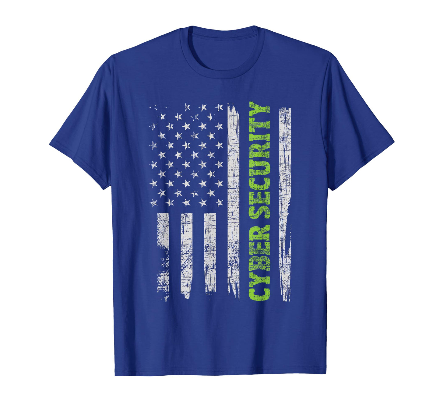 Cybersecurity - USA Flag Computer Engineer Programmer Hacker T-Shirt