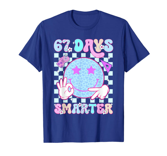 67th Day of School Shirt 67 Days Smarter Teacher Boy Girls T-Shirt
