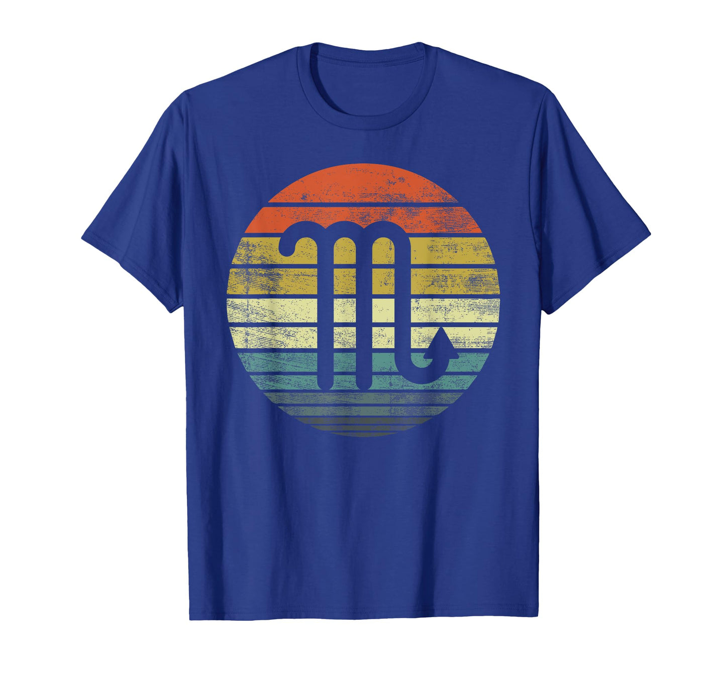 Scorpio Gifts Funny Retro Sunset Zodiac Sign Birthday T-Shirt