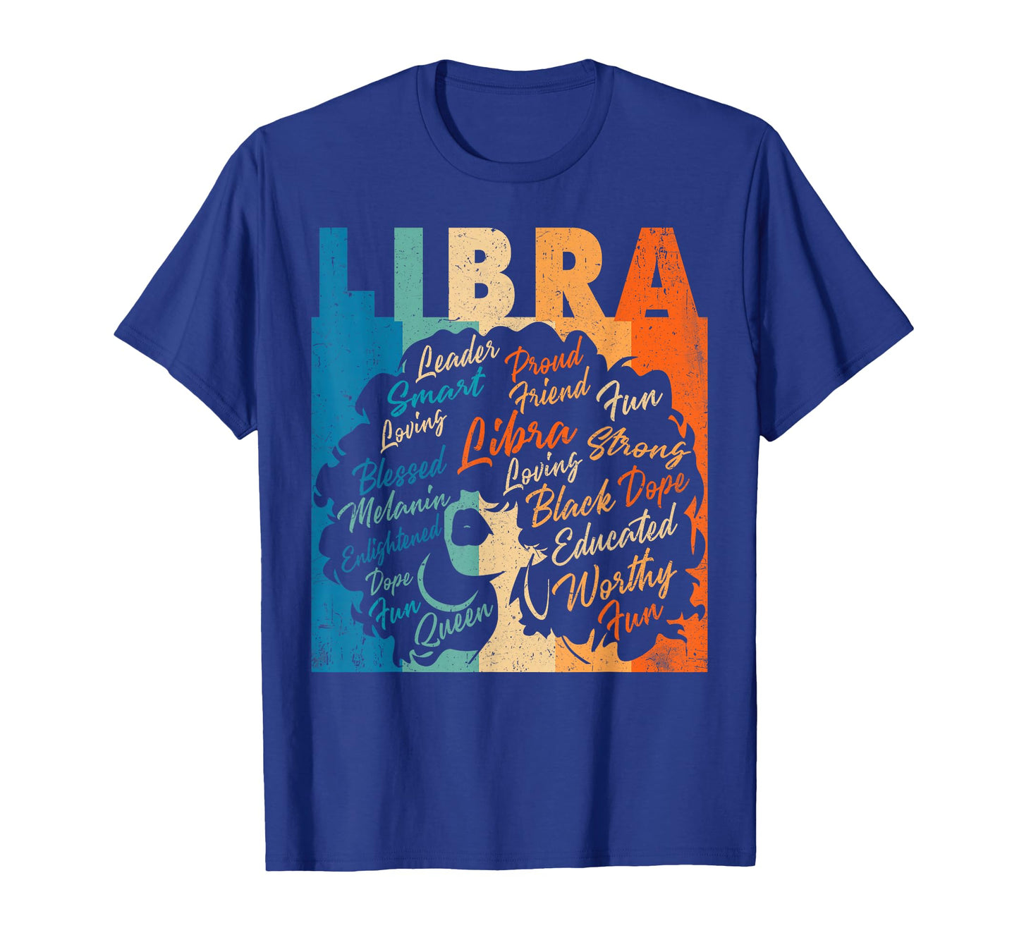 African American Women Zodiac Birthday Libra Girl T-Shirt