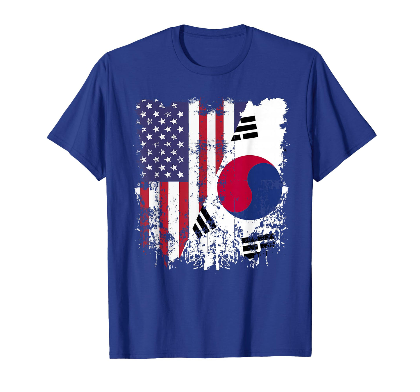 Korean Roots Half American Flag Korea Flag T-Shirt