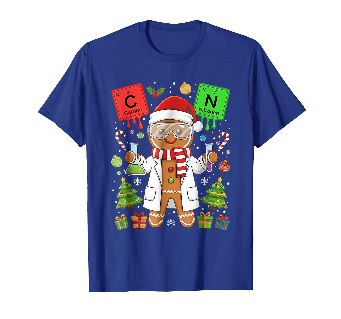 67 Chemistry Science Lover Teacher Periodic Table Christmas T-Shirt