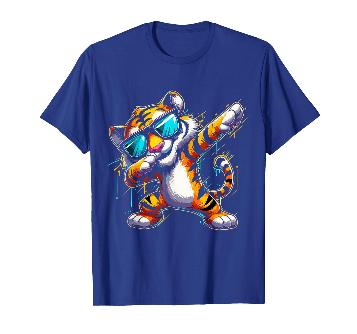 Dabbing Tiger With Sunglasses Cool Dabbing Tiger T-Shirt