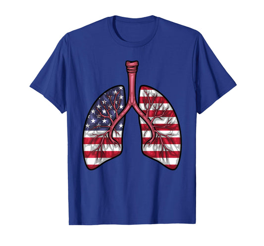 Cool Respiratory Therapy Men Women US Flag Patriotic RT T-Shirt