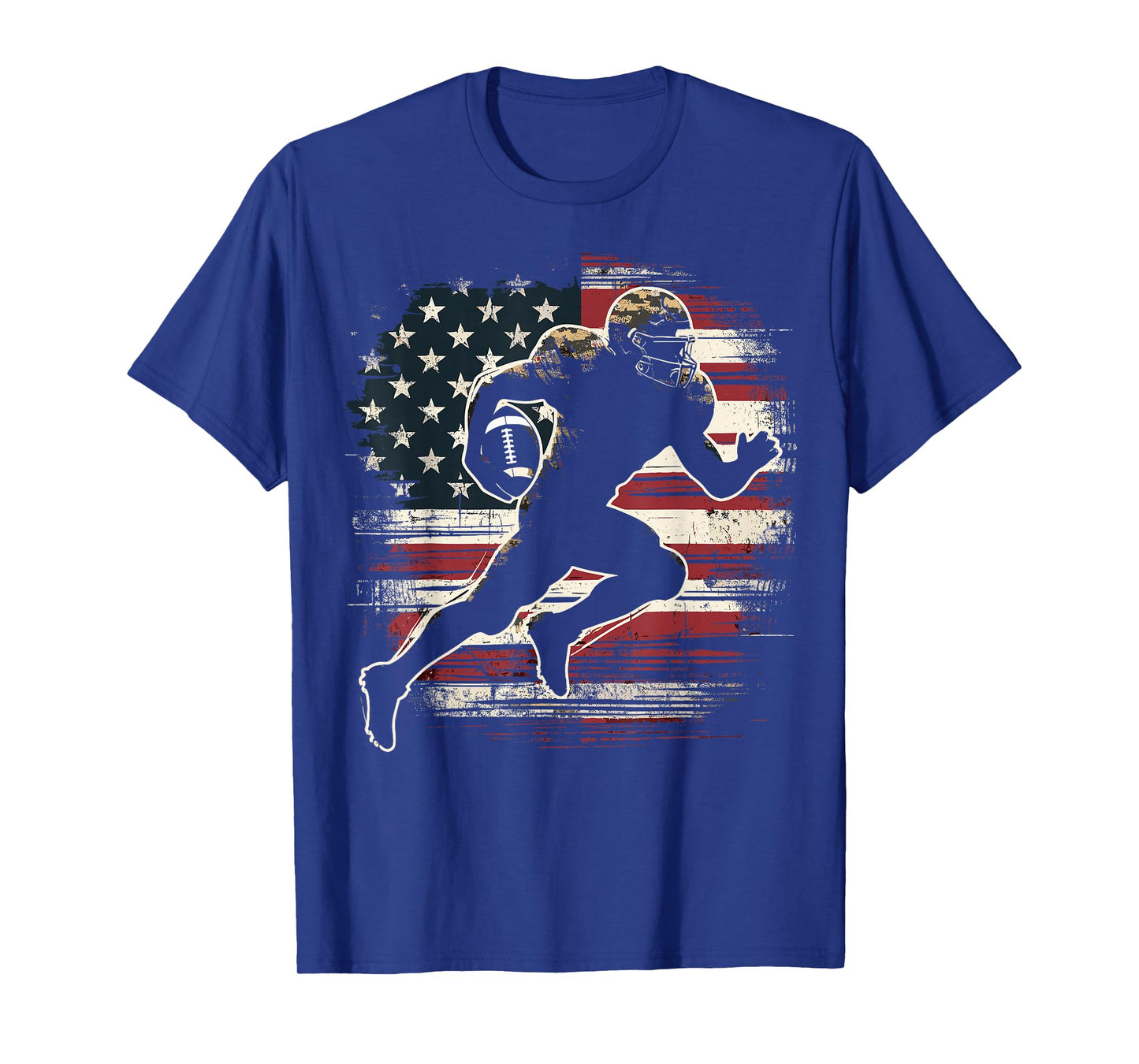 American Football Player Patriotic T-Shirt