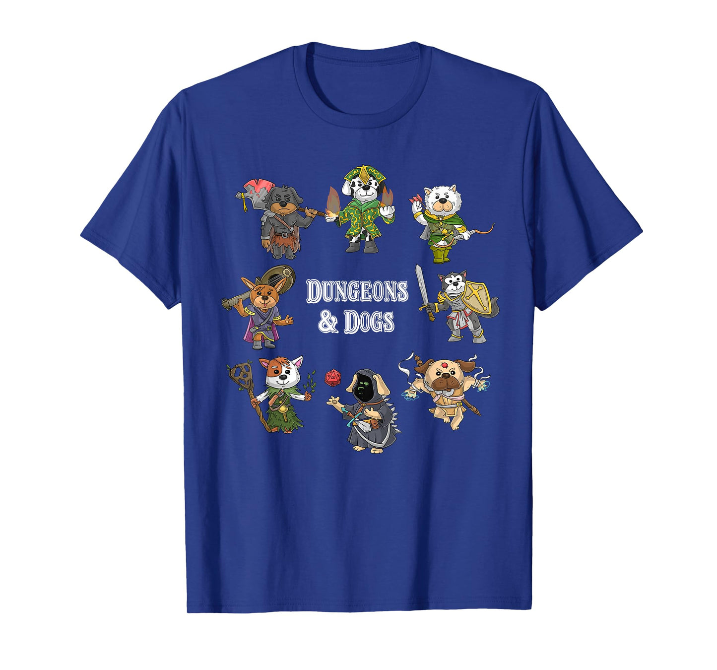 Dungeons And Dogs Cats Funny Cute Tabletop Gaming Roleplay T-Shirt