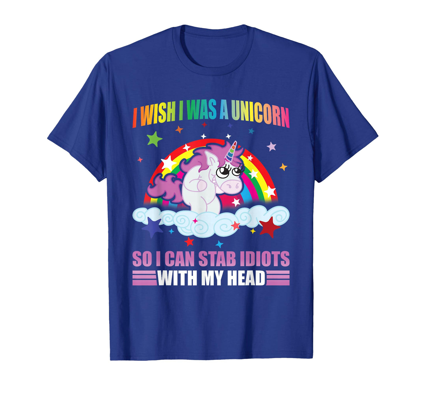 I Wish I Was A Unicorn Funny Unicorn I Hate People Unicorns T-Shirt