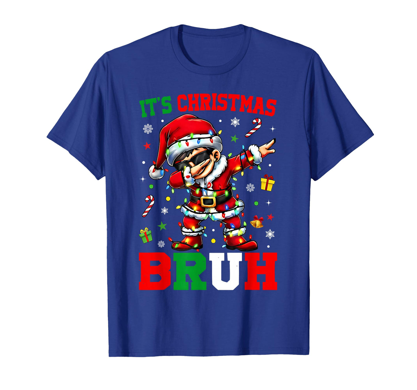 It's Christmas Bruh Dabbing Boy Kids Xmas Christmas Men T-Shirt