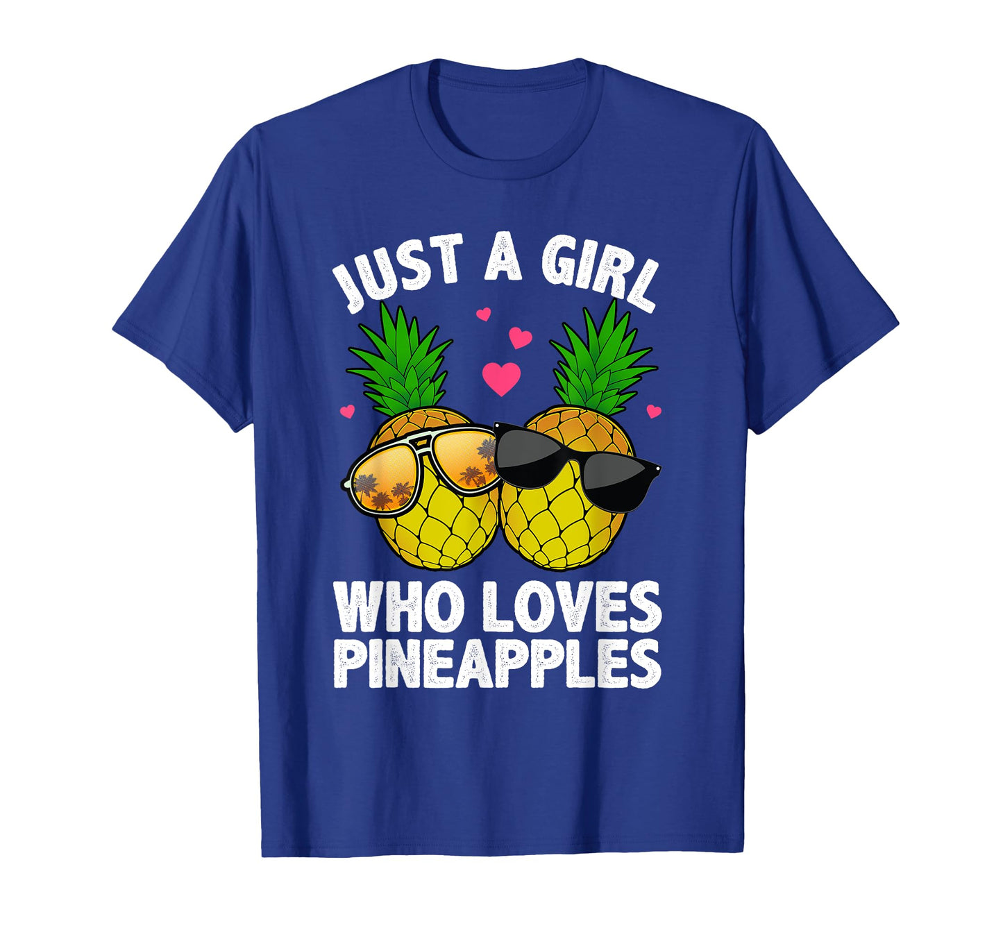 Cool Pineapple Art For Women Girls Hawaiian Aloha Pineapples T-Shirt
