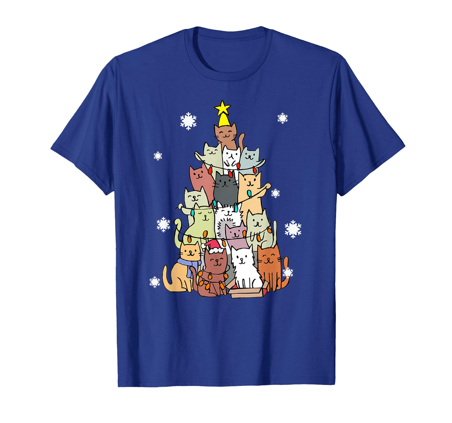 Ugly Christmas Sweater Cat Tree - Funny Xmas Cat Gift T-Shirt