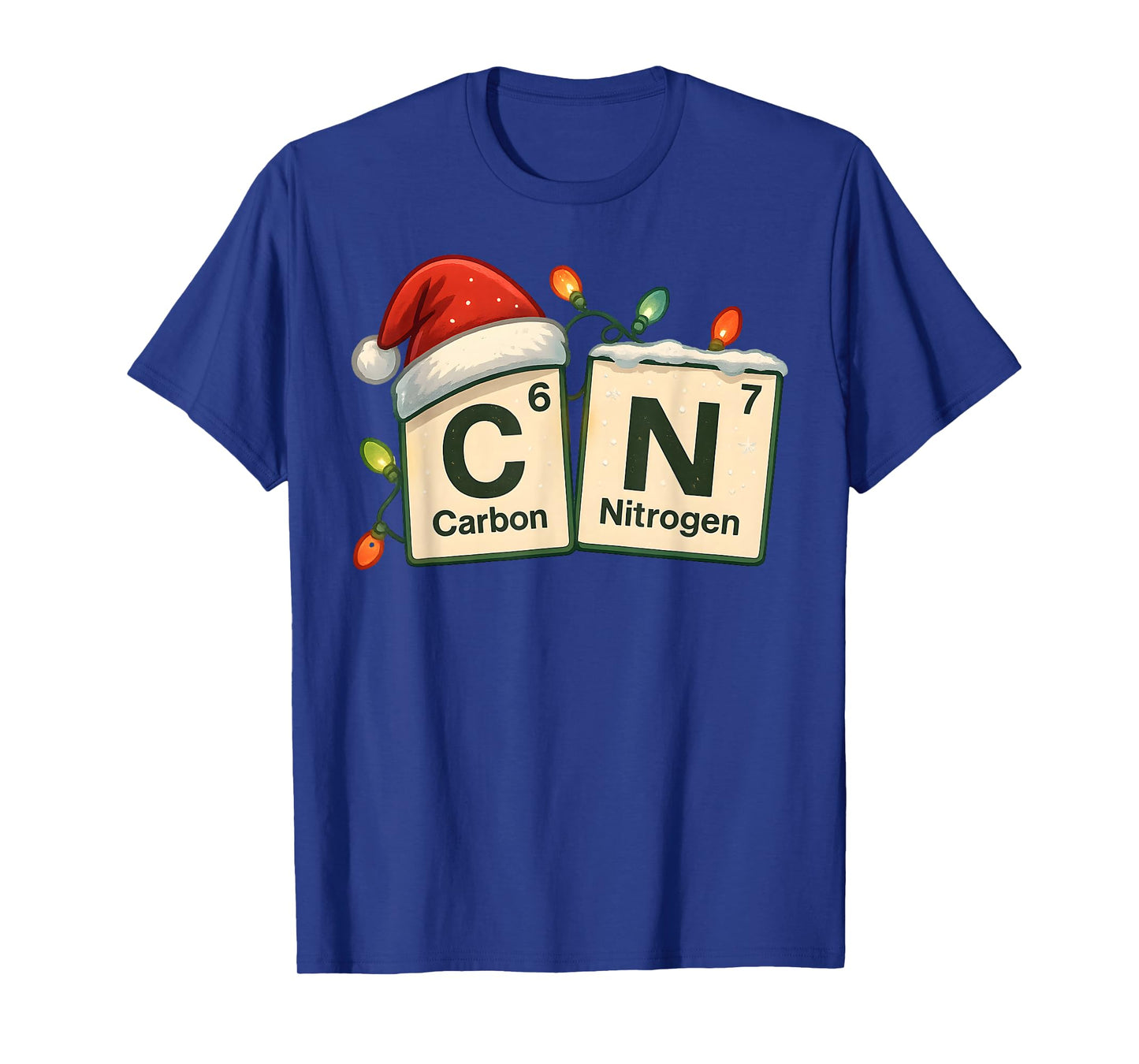 Funny Carbon Nitrogen 6 7 Christmas Science Chemistry 67 T-Shirt