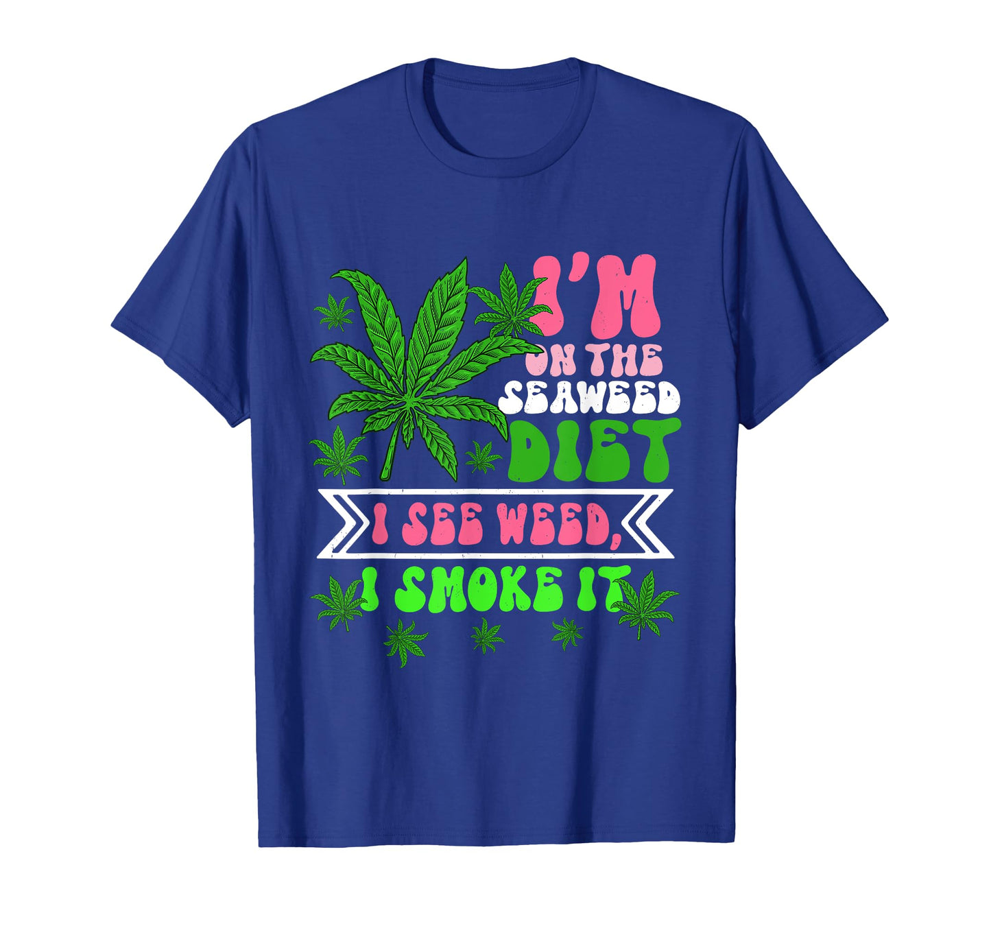 Cat Weed Marijuana 420 Smoker Funny Yes I Smell Like Weed T-Shirt