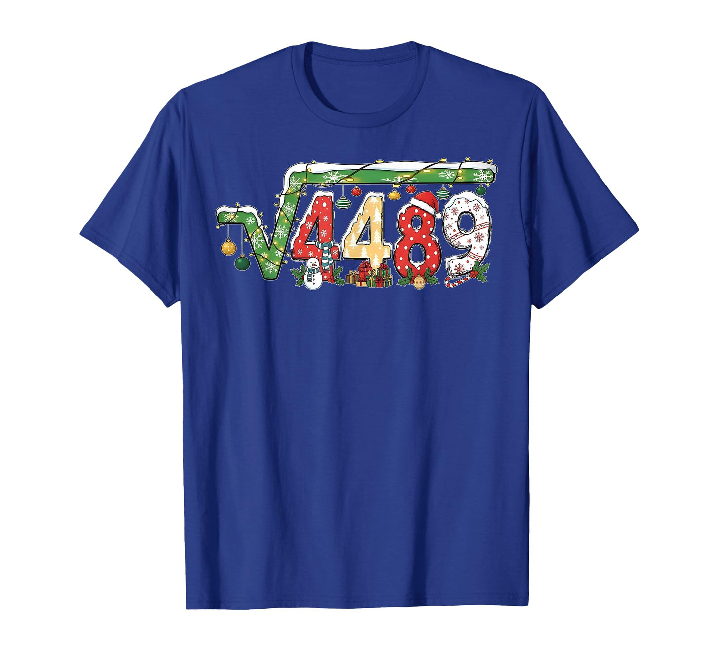 Square Root 4489 Slang Math Teacher Christmas Six Seven 67 T-Shirt