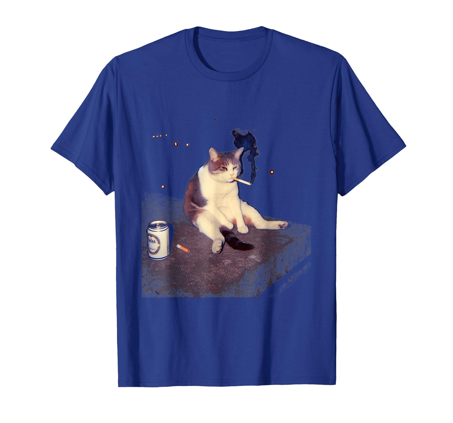 Cigarette Kitten Funny Smoking Cat Meme Stupid Brainrot T-Shirt