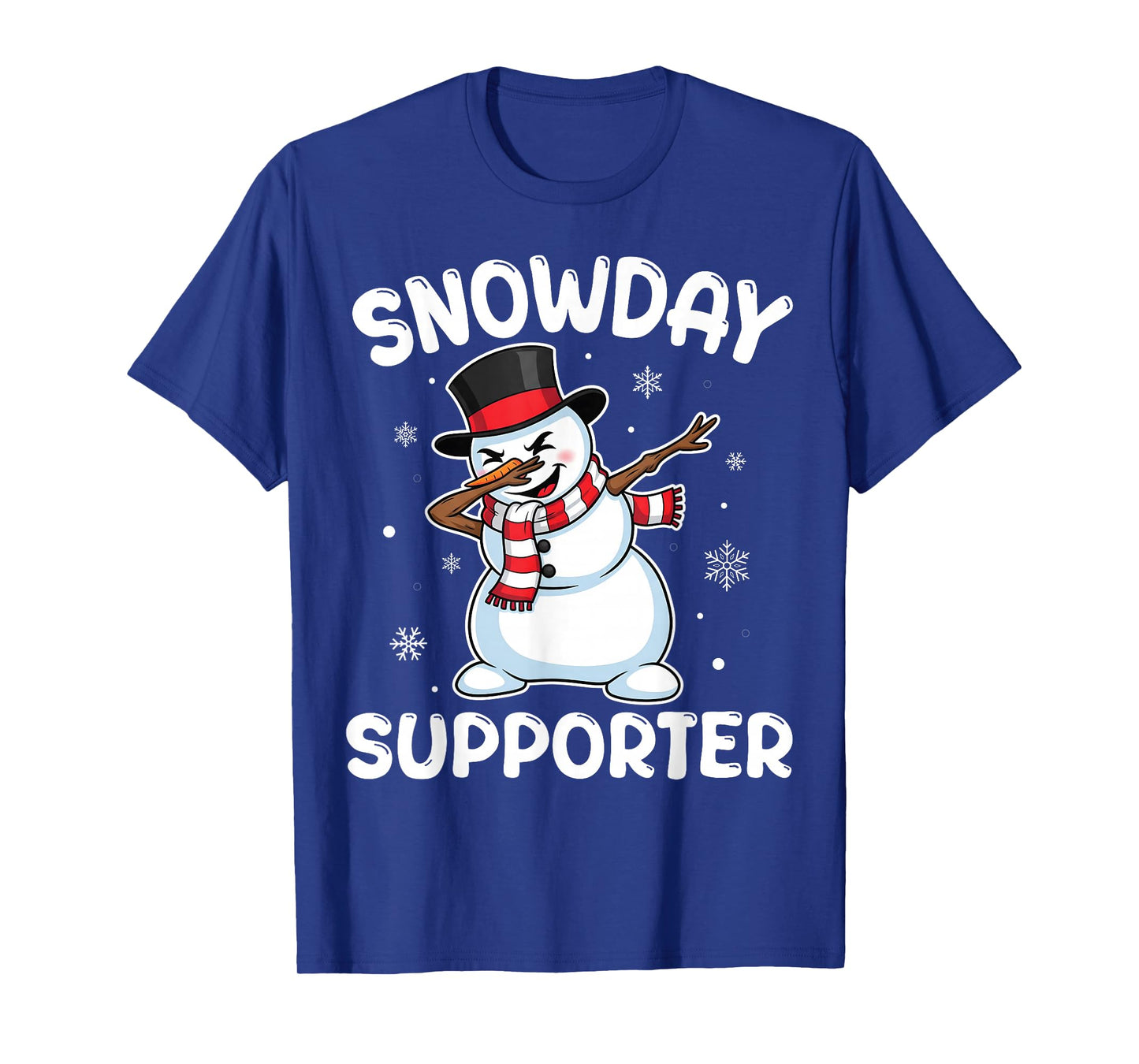 Snow Days Supporter Funny Christmas Dabbing Boys Men T-Shirt
