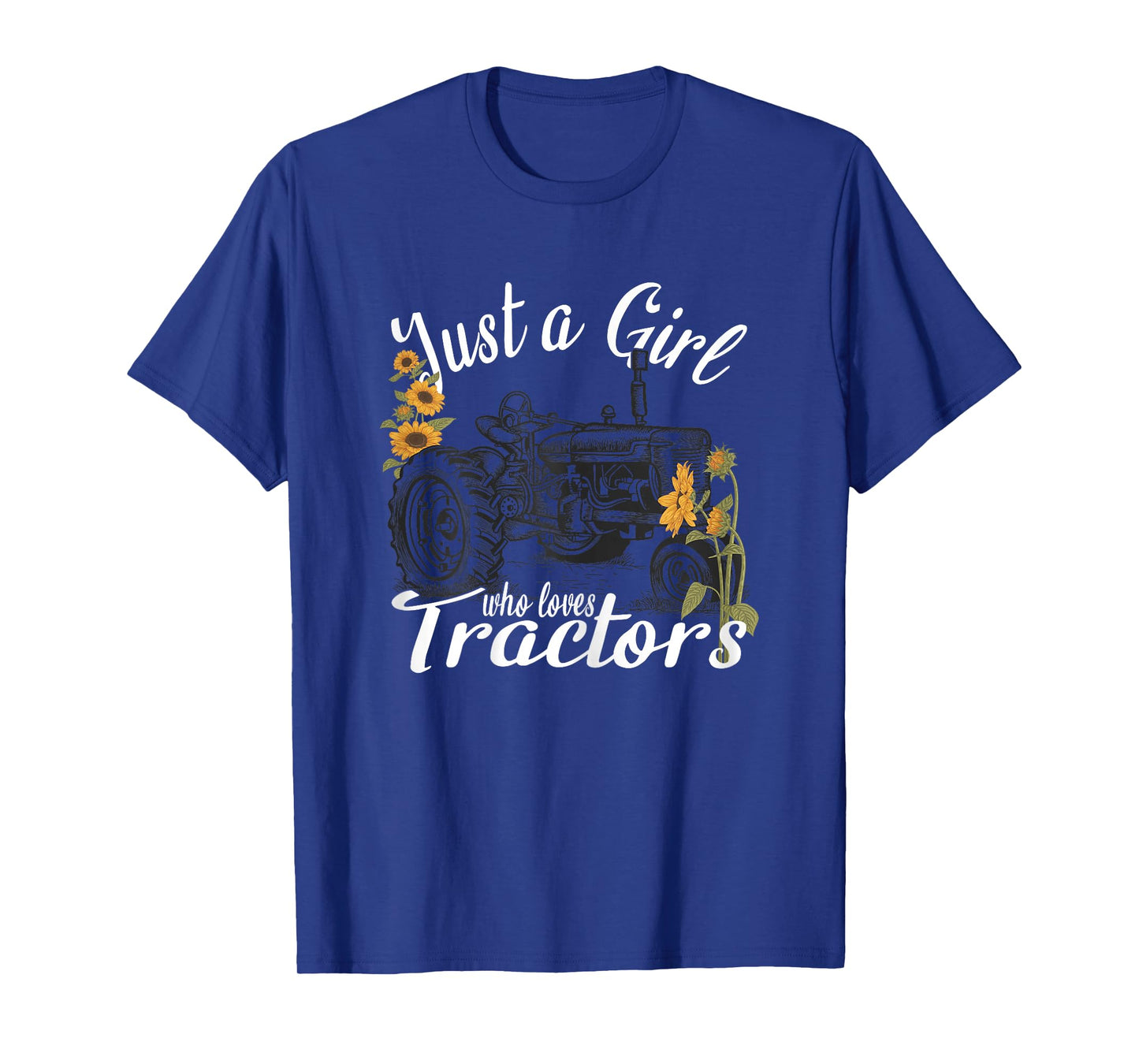 Farms Lovers Girls Tractors - Just A Girl Who Loves Tractors T-Shirt