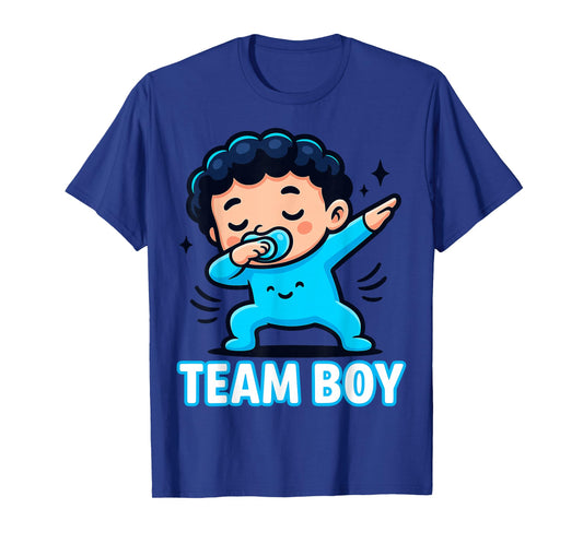 Team Boy Dabbing Baby Gender Reveal Party T-Shirt
