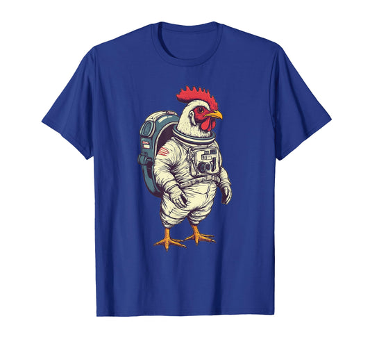Astronaut Chicken Funny Chicken Lover T-Shirt