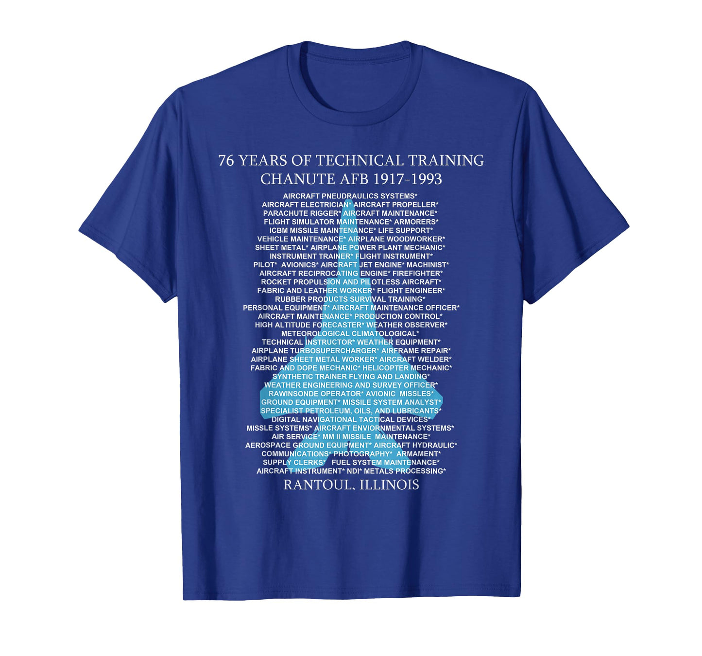 Chanute AFB F-15 EagleT-Shirt TShirt Rantoul, Illinois T-Shirt