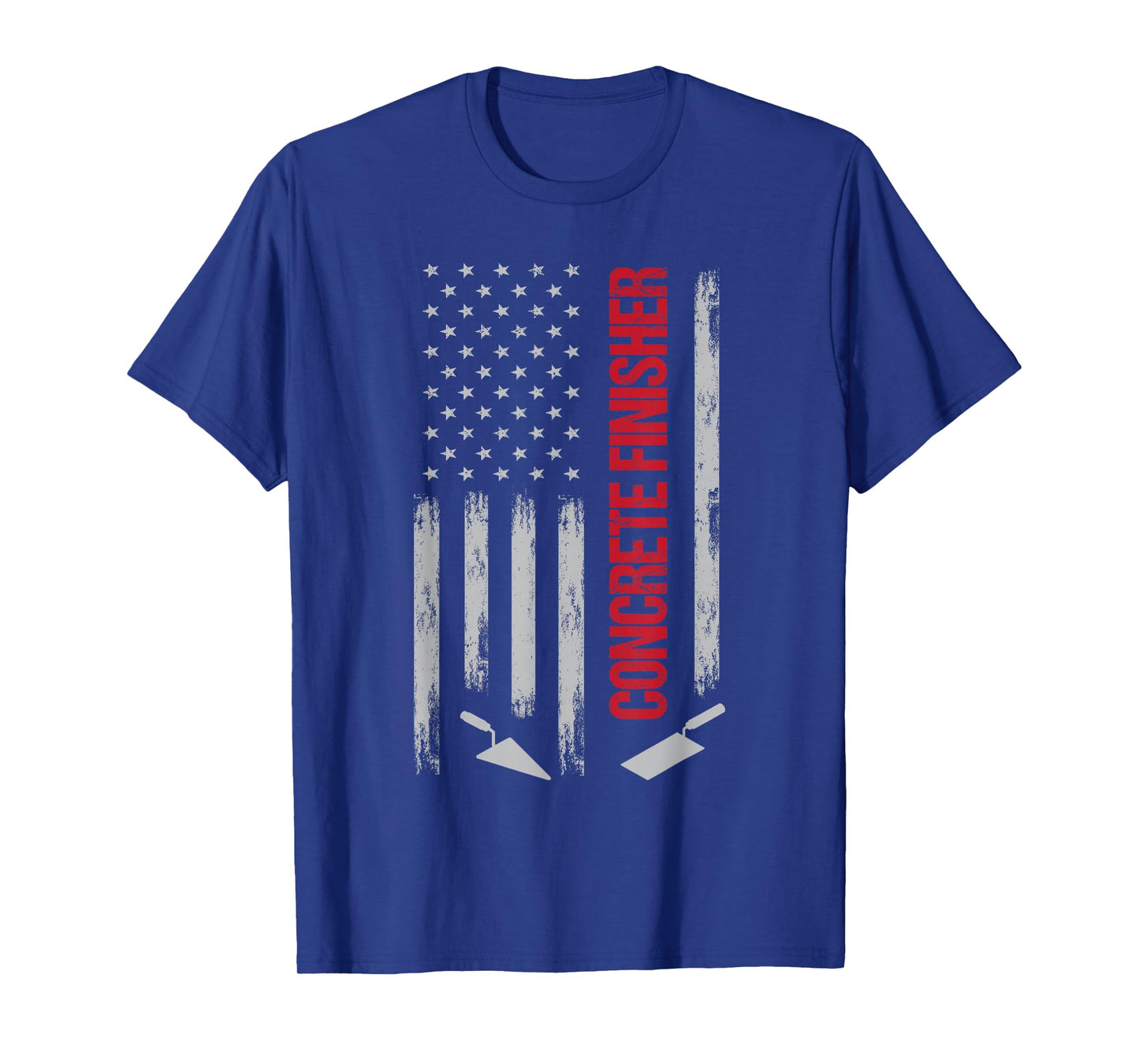 Patriotic Concrete Finisher - American Flag USA Flag T-Shirt
