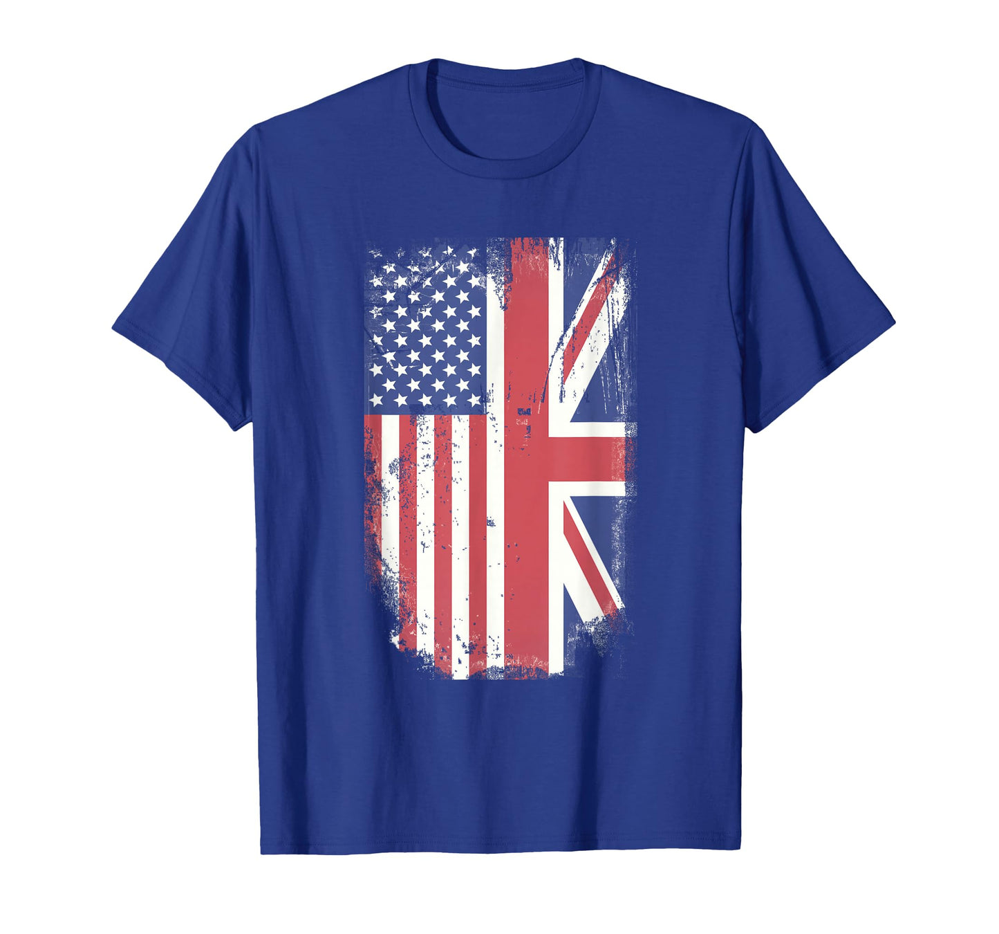 American Flag & British Flag USA UK Stars Stripes Union Jack T-Shirt