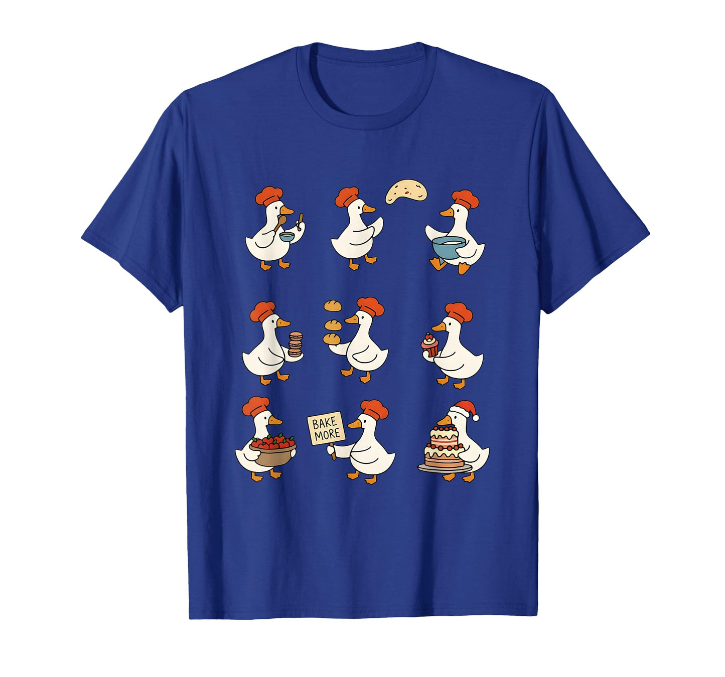 Cute Goose Baking Funny Baker Goose Chef Pastry Baker Lover T-Shirt