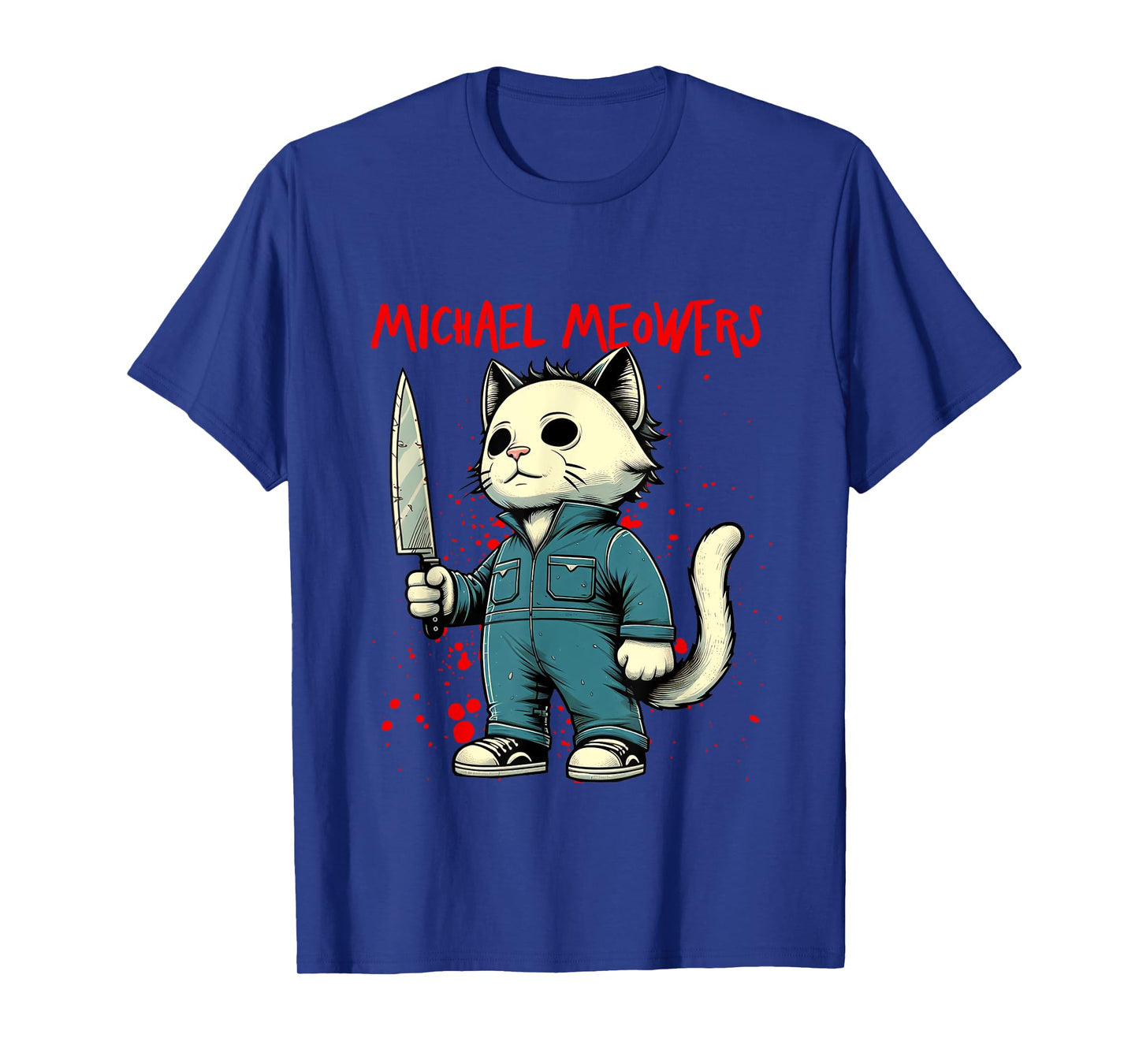 Funny Cat Horror Movies Cute Halloween for Cat Kitty Lovers T-Shirt