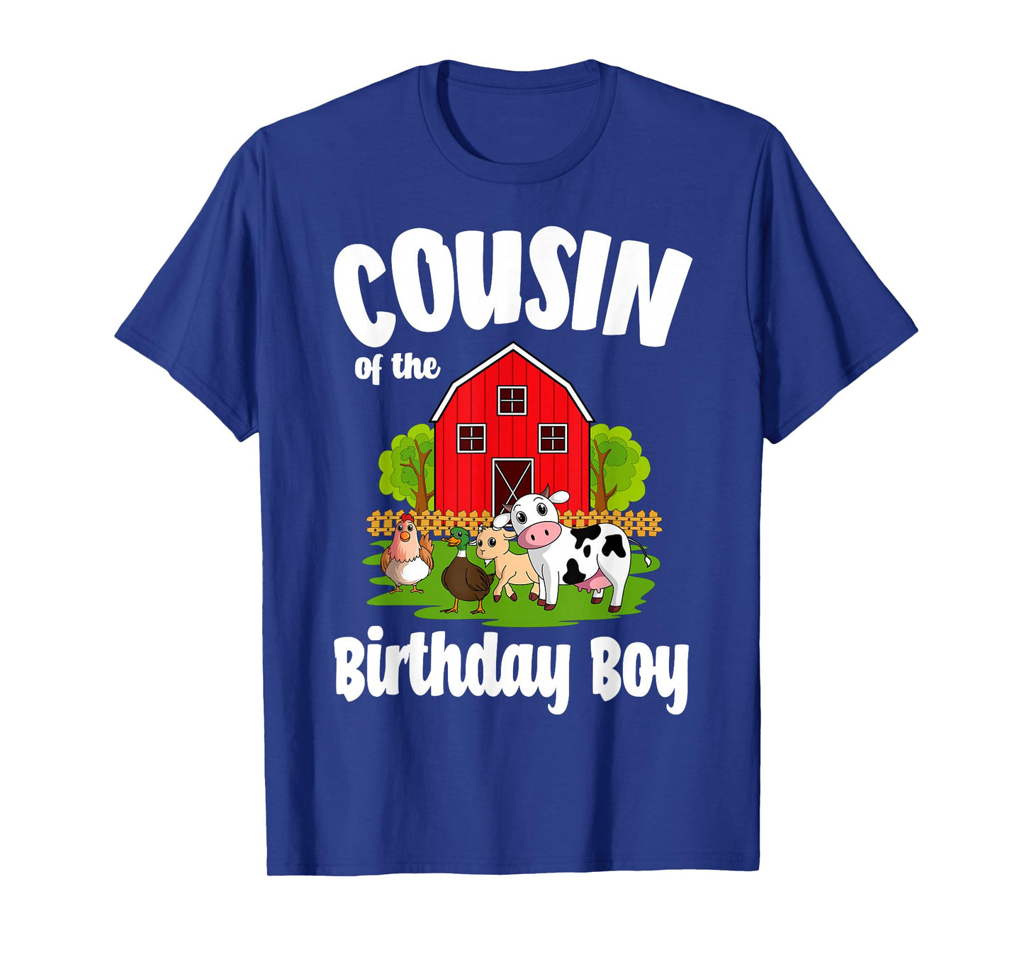 Cousin Of The Birthday Boy Farm Animal Bday Party T-Shirt