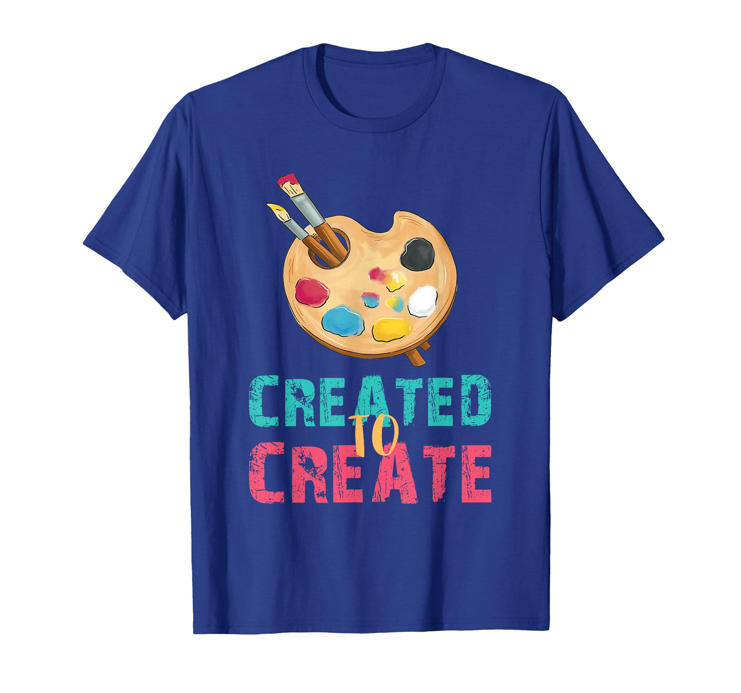 Art Teacher Created Art Palette Brush Artist Art Student T-Shirt