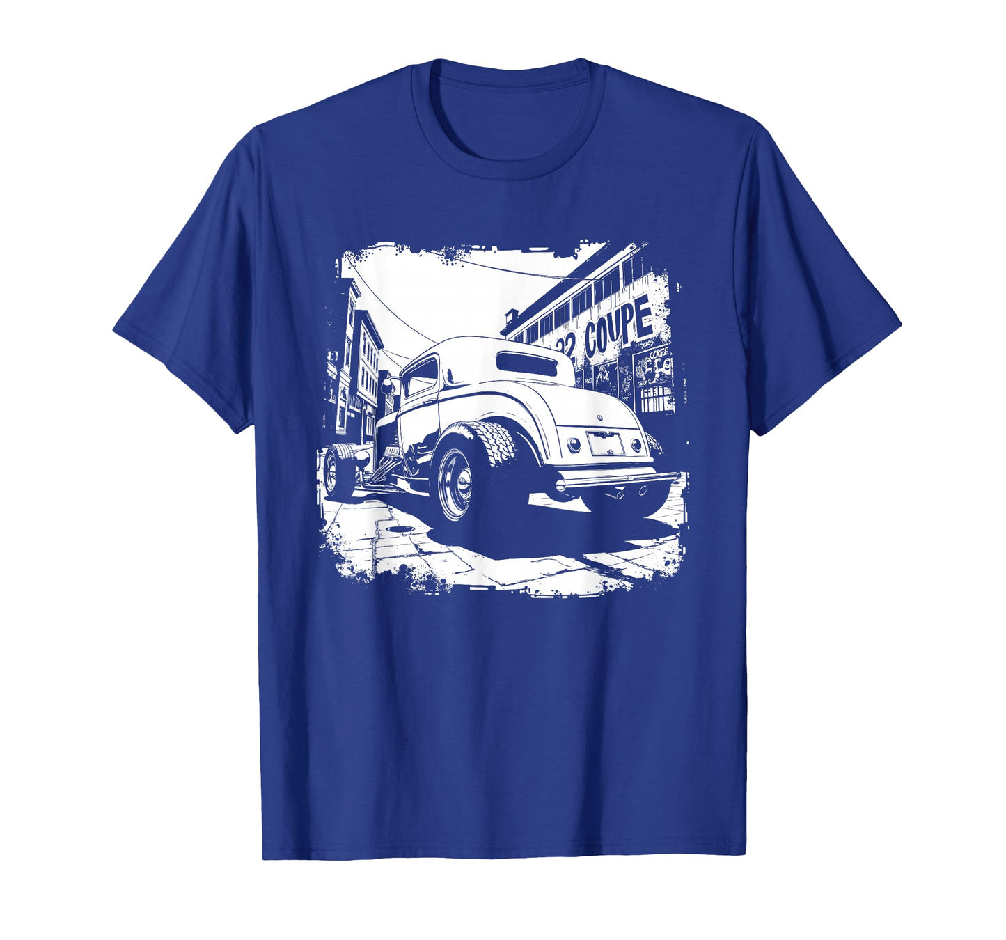 32 Deuce Coupe Silhouette 3 Window Deuce Coupe Hot Rod T-Shirt