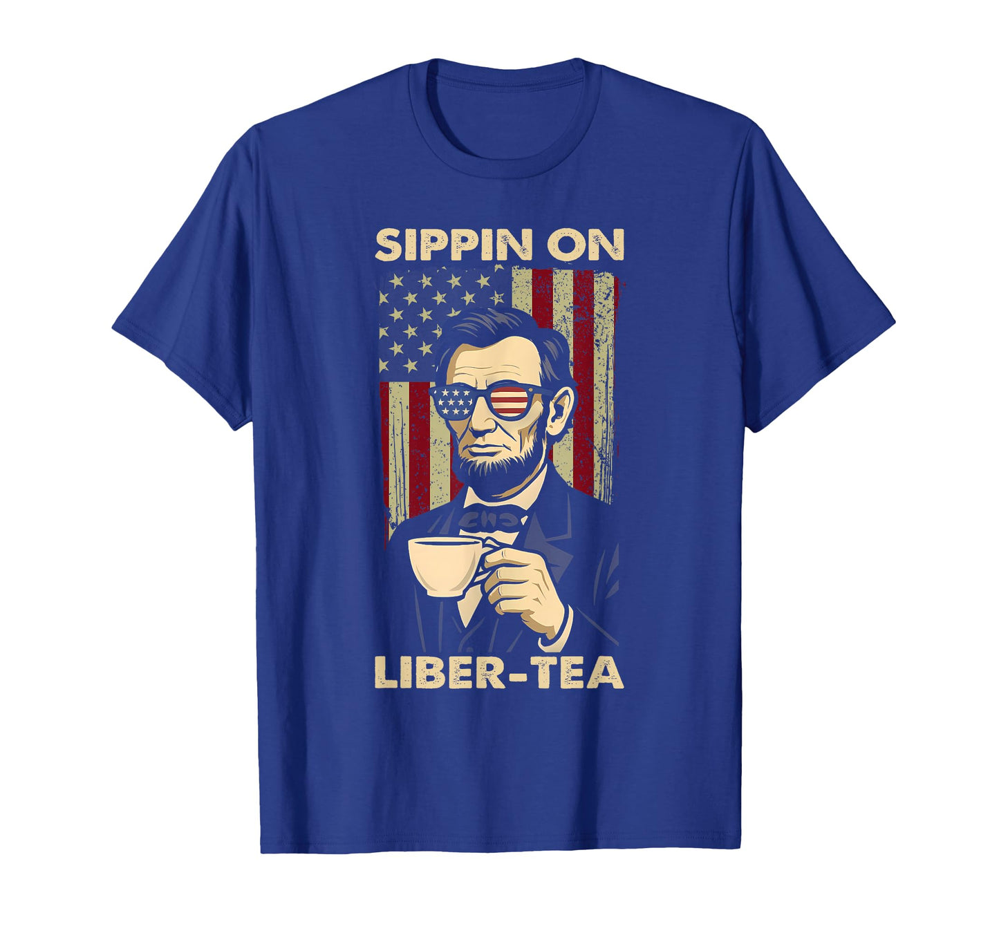 Funny 4th Of July Sippin On Liber-Tea Liberty Independence T-Shirt
