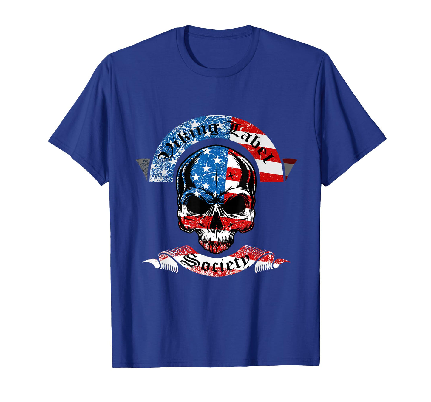 Viking Label Society American Flag Skull T-Shirt