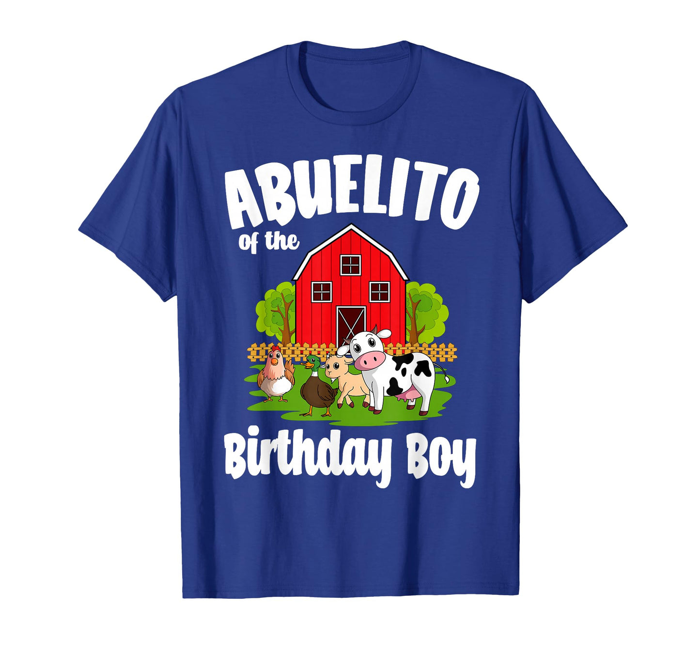 Abuelito Of The Birthday Boy Farm Animal Bday Party T-Shirt
