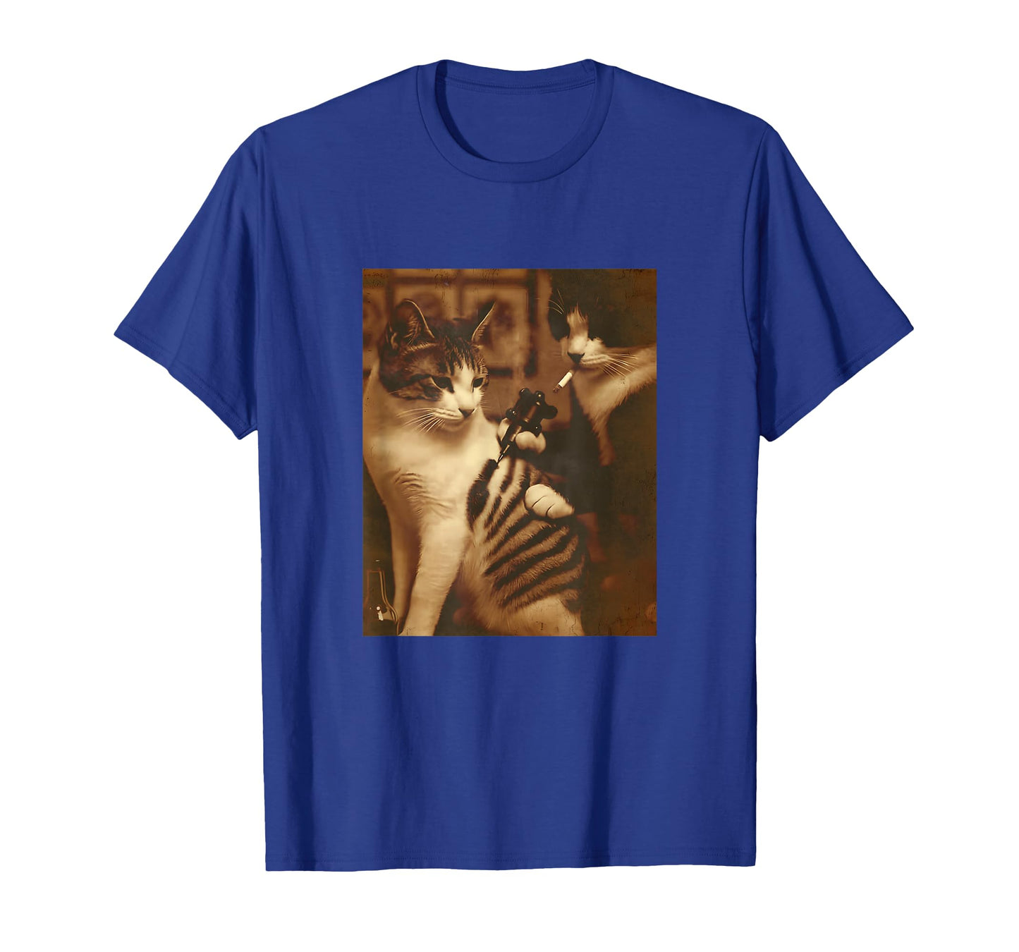 Funny Tattoo Cat Meme Inked Kitty Humor for Cat Lovers T-Shirt
