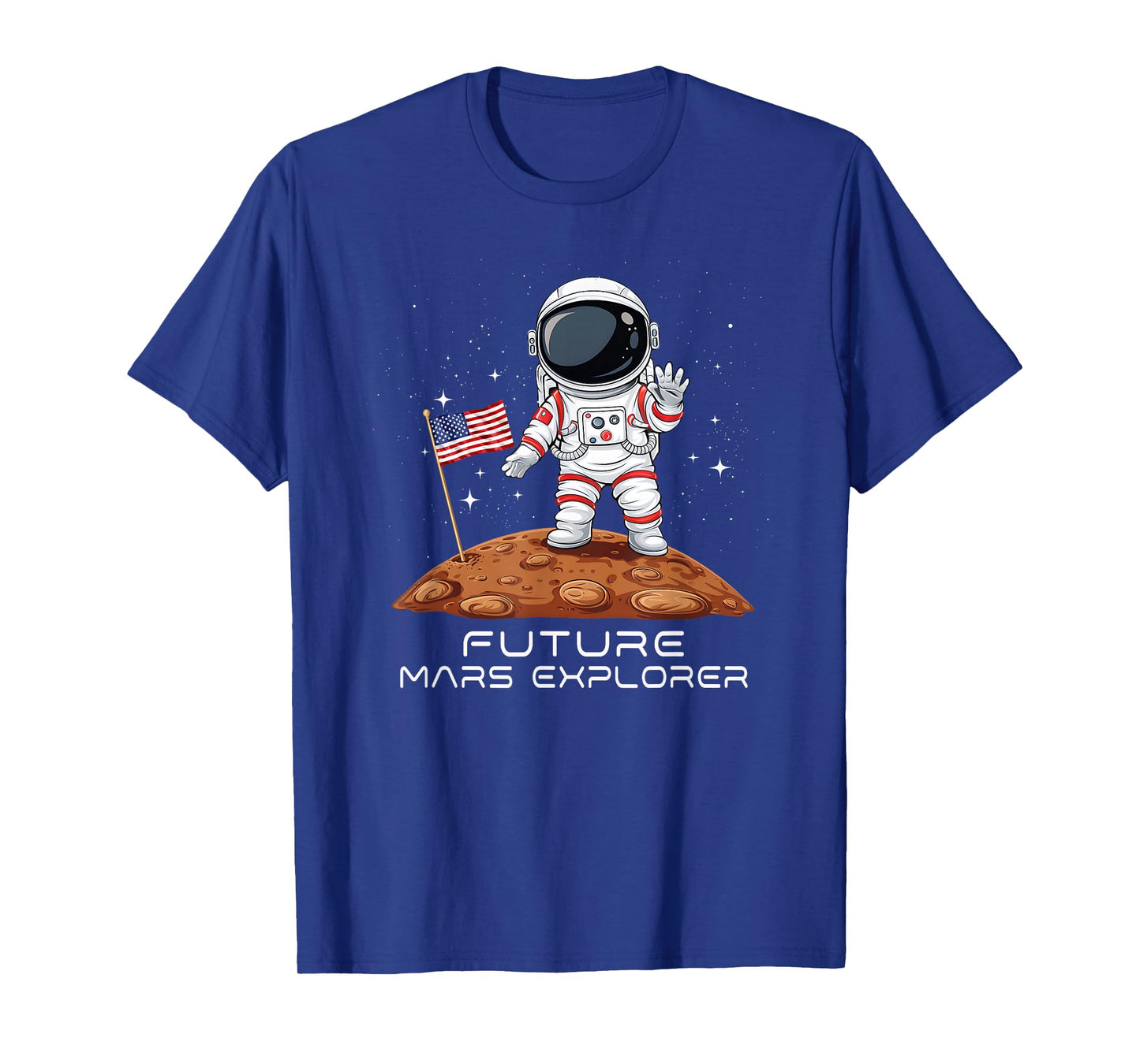 Kids Patriotic Future Astronaut Future Mars Explorer T-Shirt