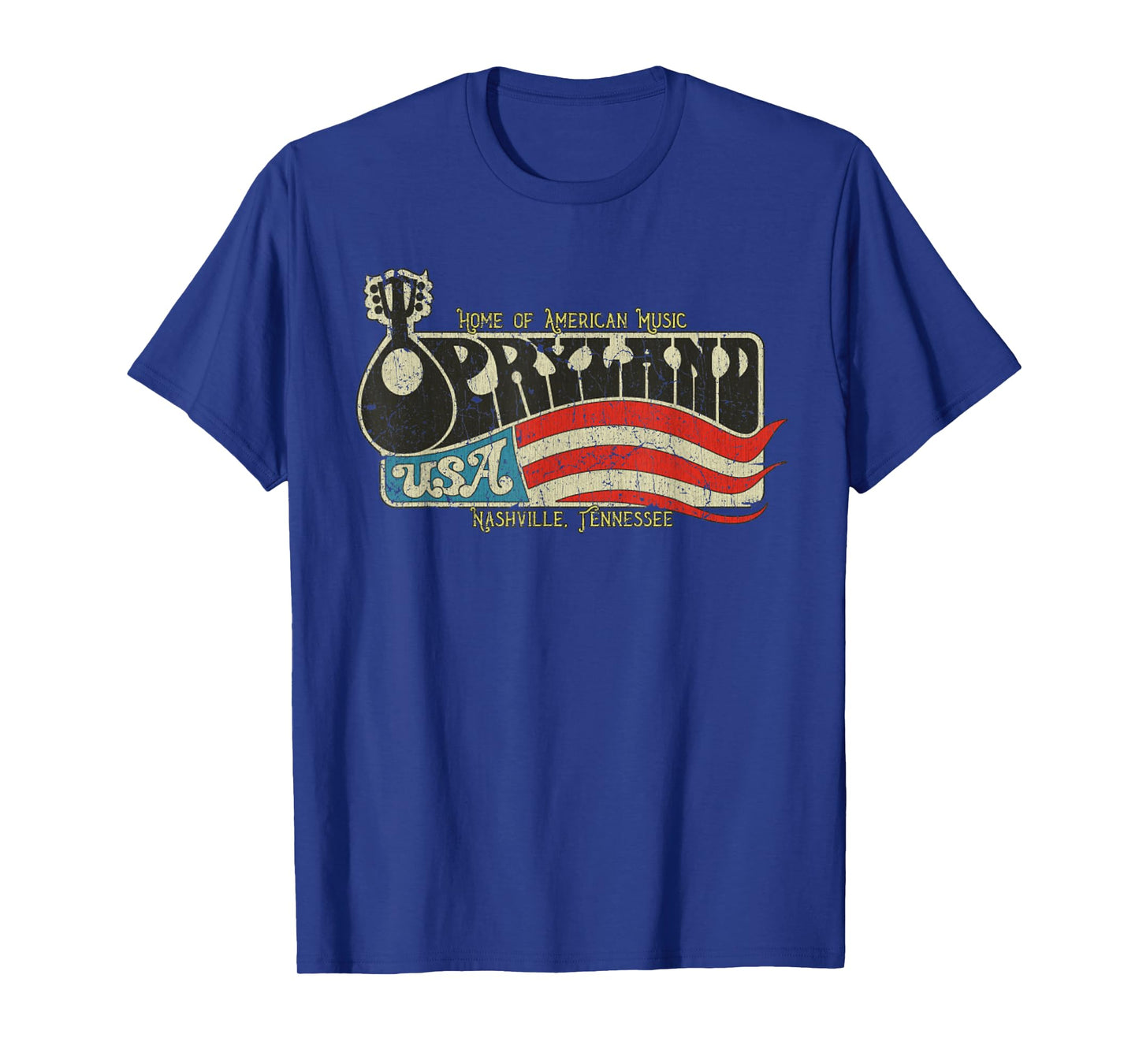 Vintage Opryland Vintage 1972 Tennessee USA Flag Women Men T-Shirt