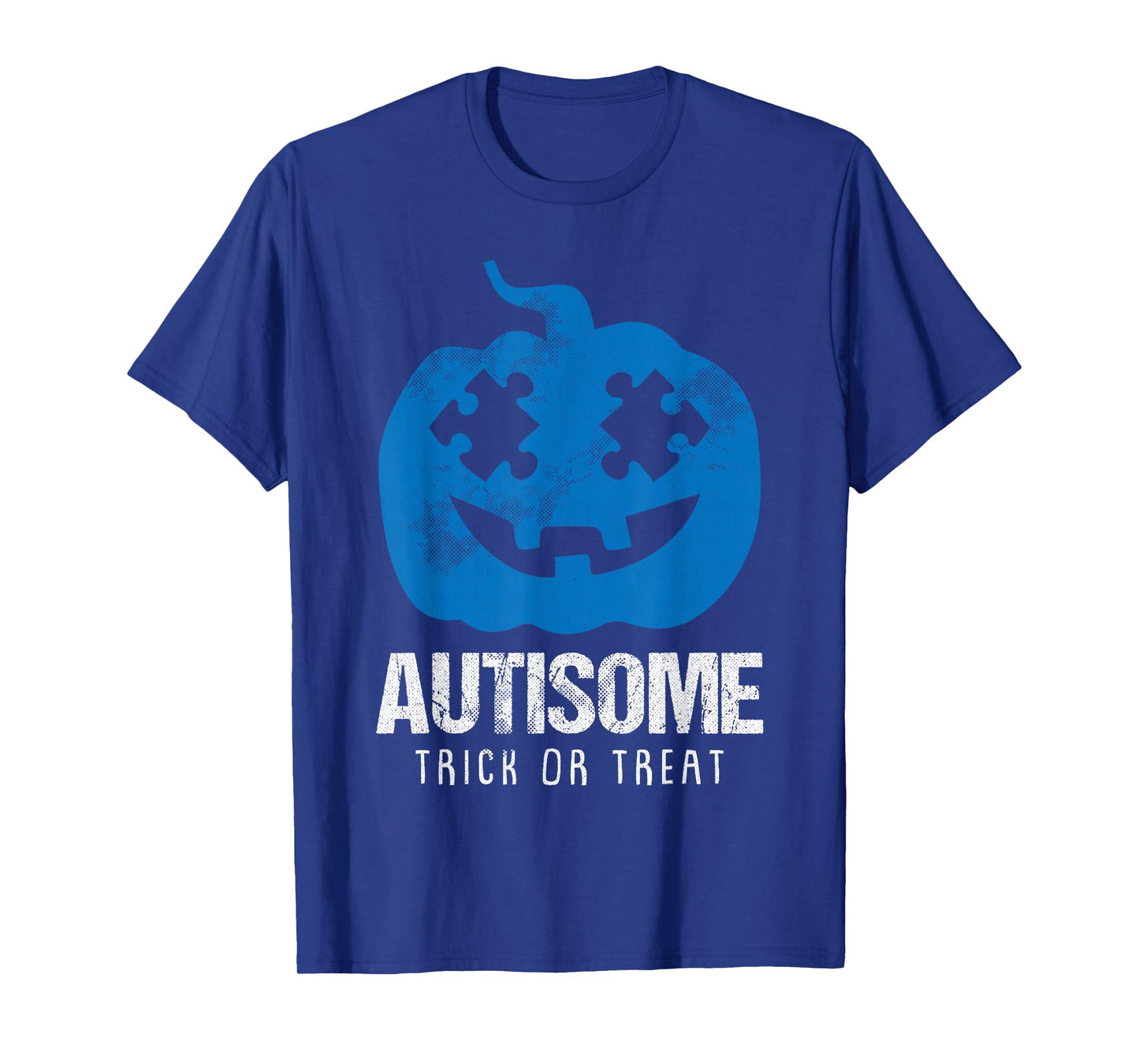 Autisome Lazy DIY Halloween Costume Autism Trick Or Treat T-Shirt